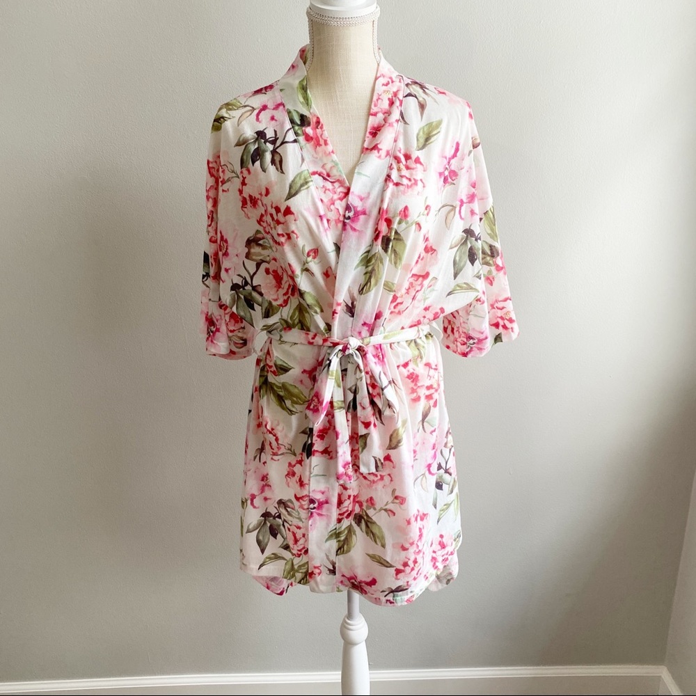 Show Me Your Mumu White and Pink Floral Robe